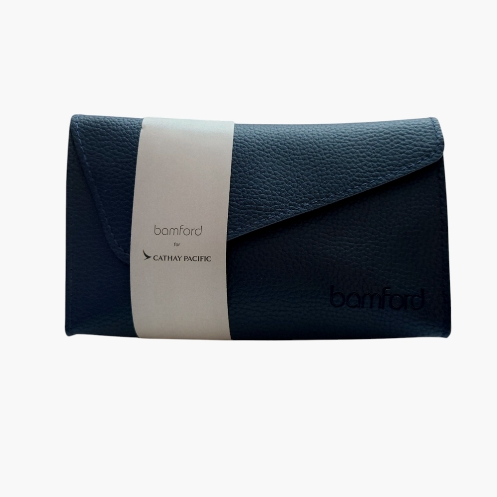 Cosmetic Bag Business Class Amenity Travel Kit Navy Blue